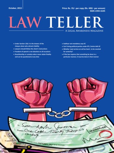 Lawteller – A Legal Awareness Magazine issue 