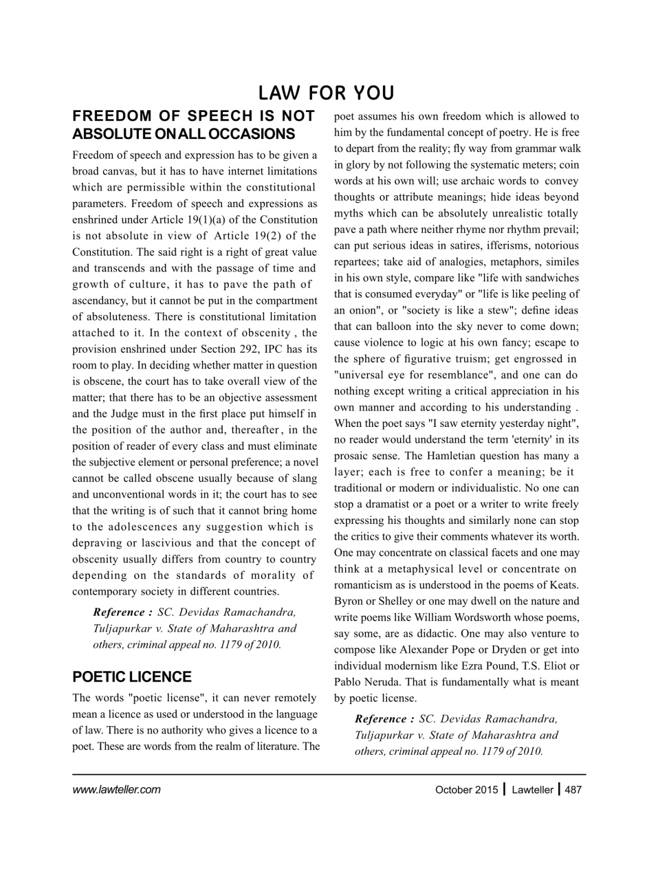 Lawteller – A Legal Awareness Magazine Preview Pages