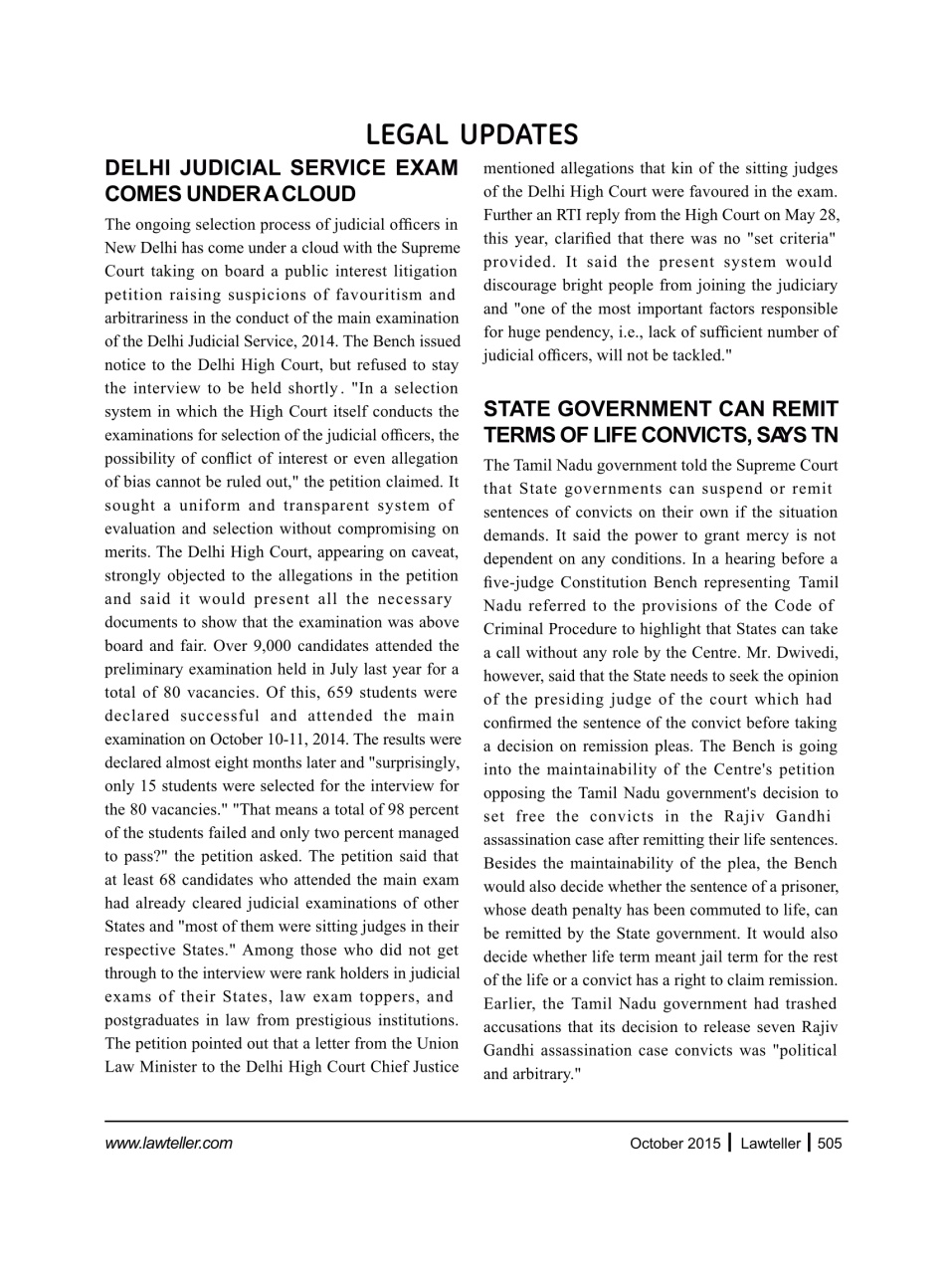 Lawteller – A Legal Awareness Magazine Preview Pages