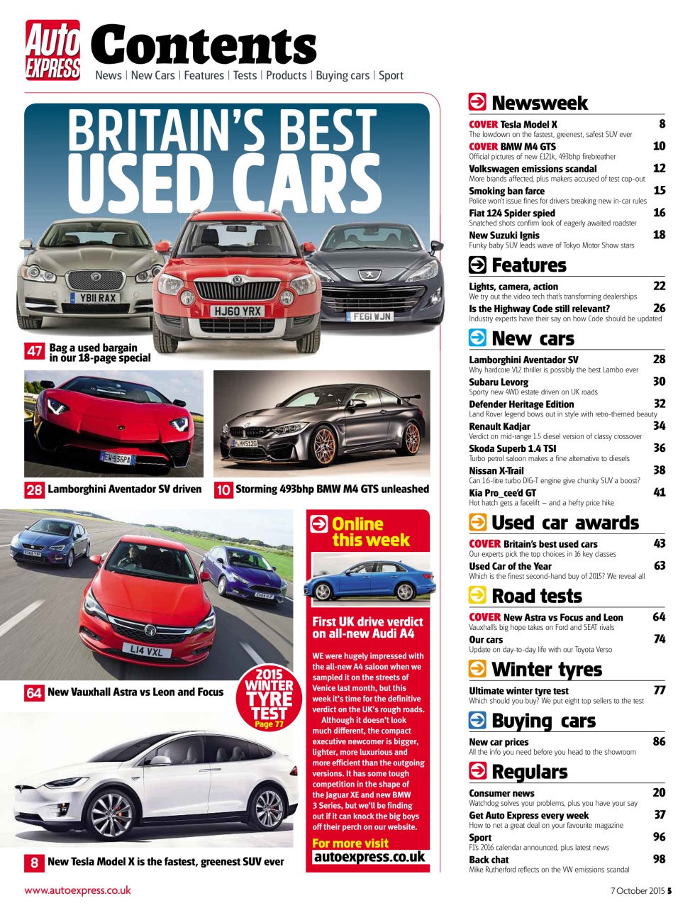 Auto Express Preview Pages