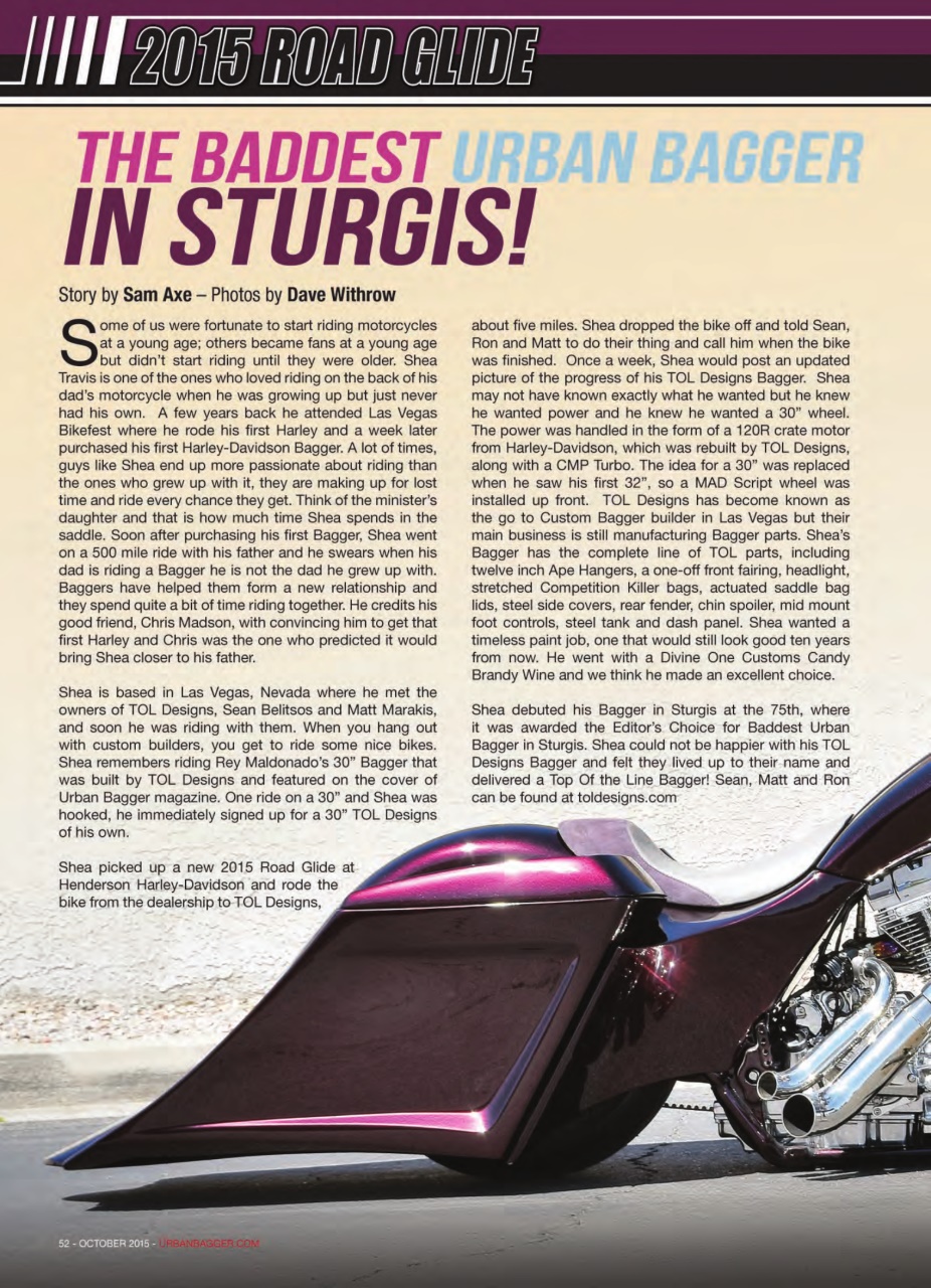 Urban Bagger Preview Pages