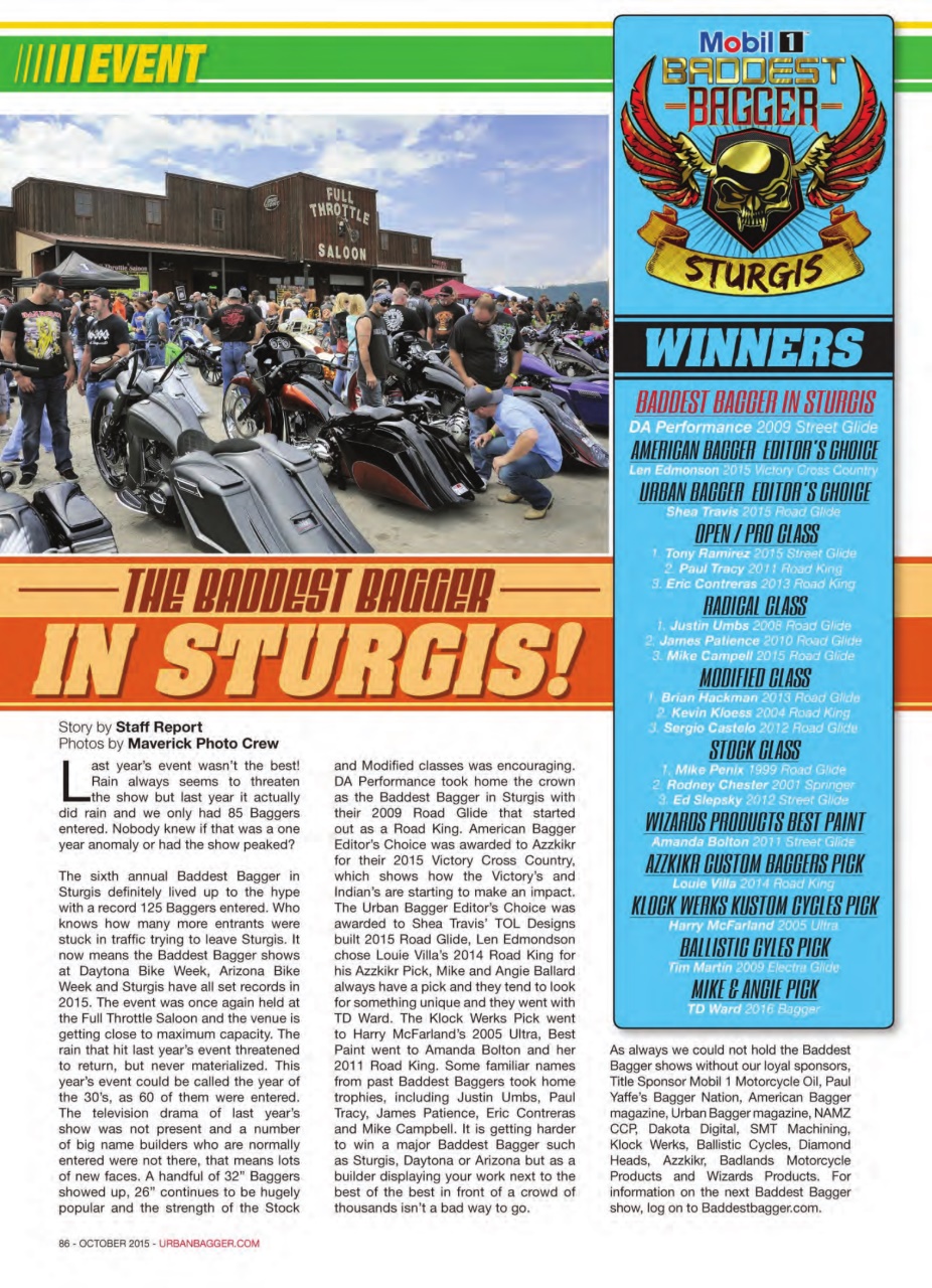 Urban Bagger Preview Pages