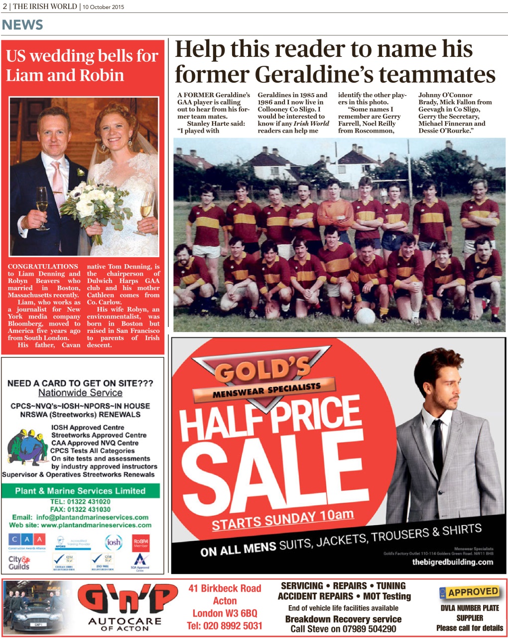 Irish World Preview Pages