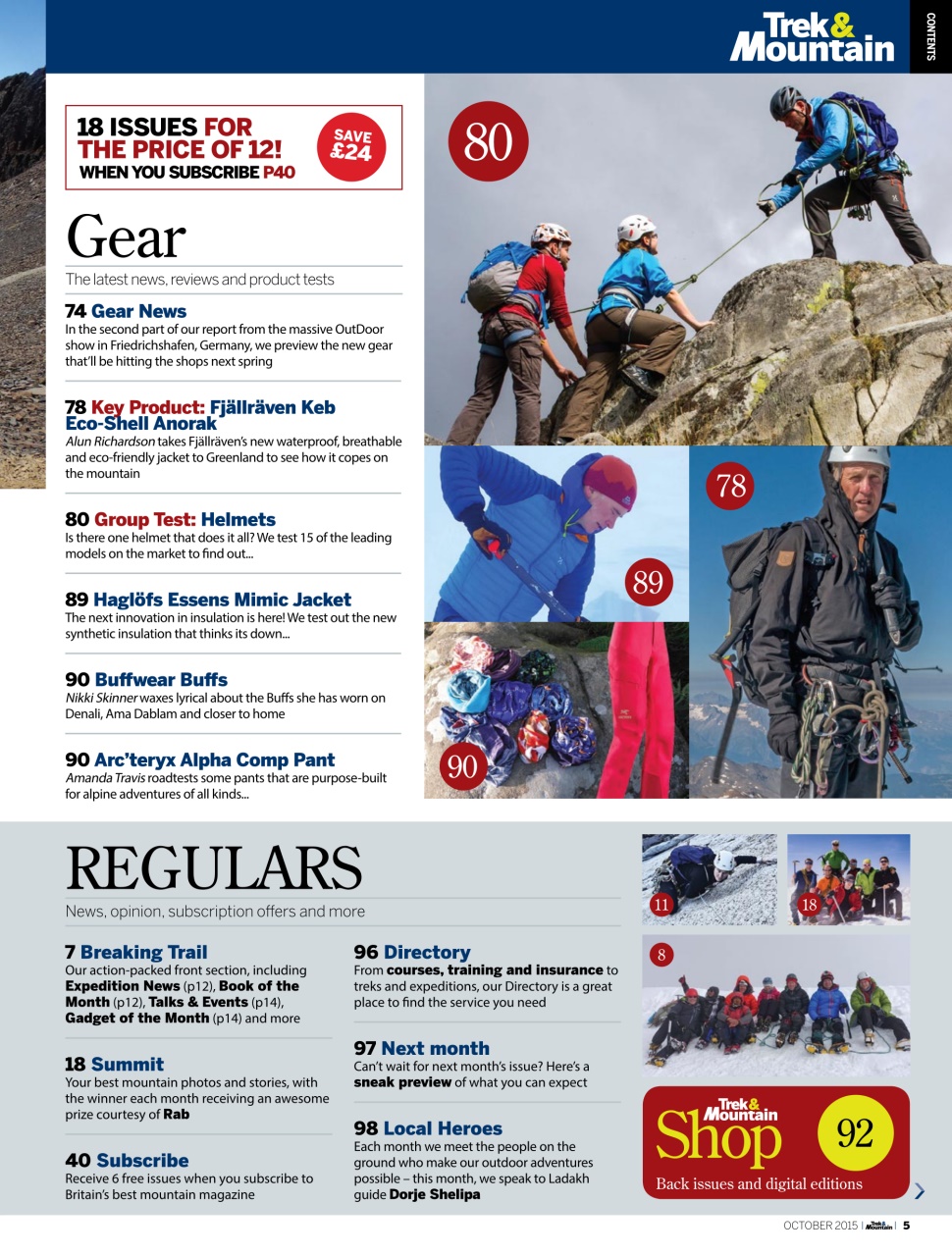 Trek & Mountain Magazine Preview Pages