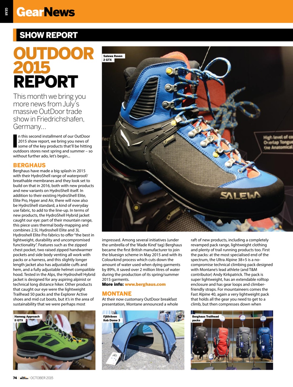 Trek & Mountain Magazine Preview Pages