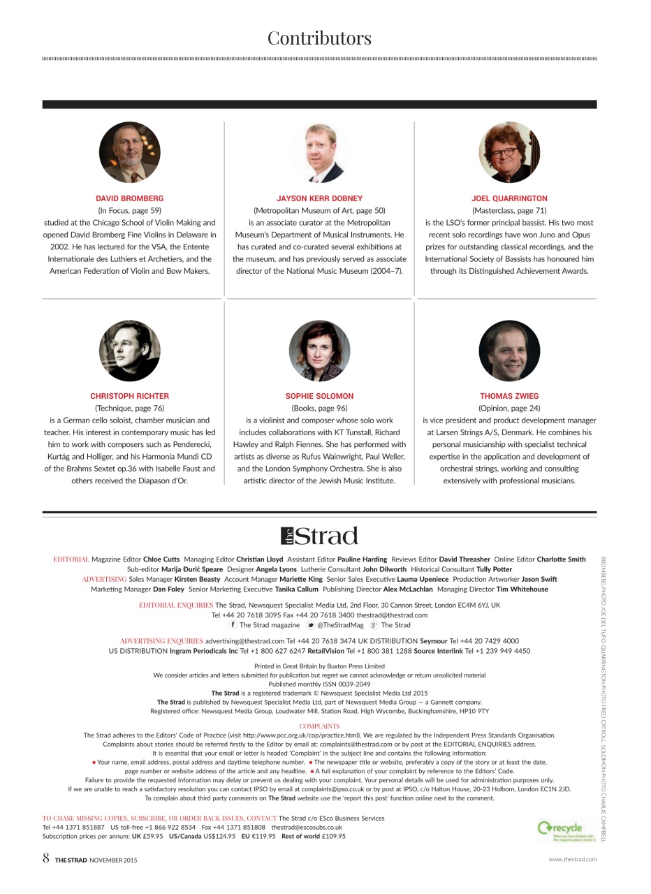 The Strad Preview Pages