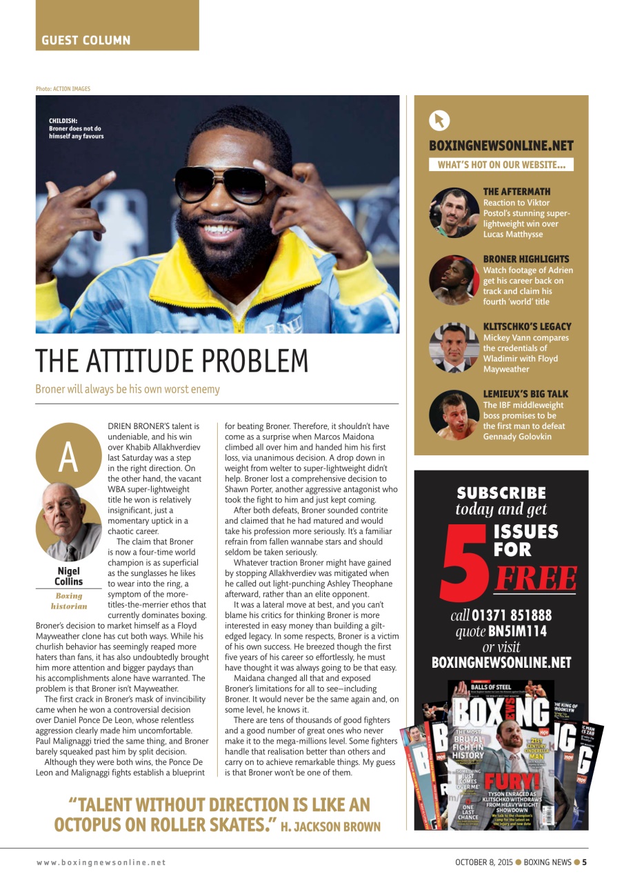 Boxing News Preview Pages