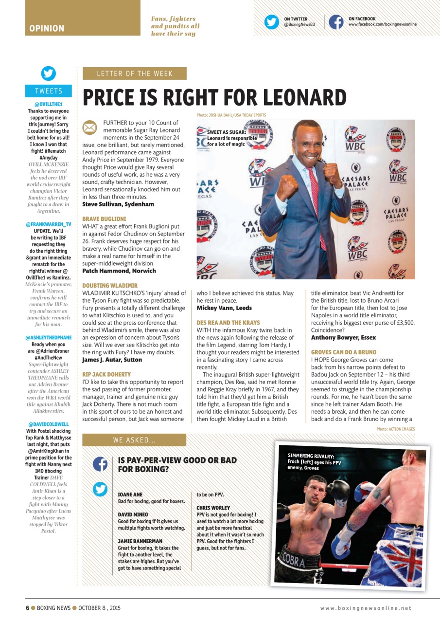 Boxing News Preview Pages