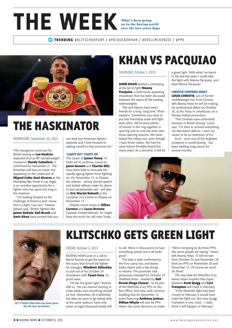 Boxing News Preview Pages