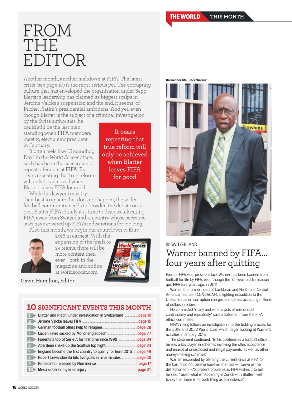 World Soccer Preview Pages