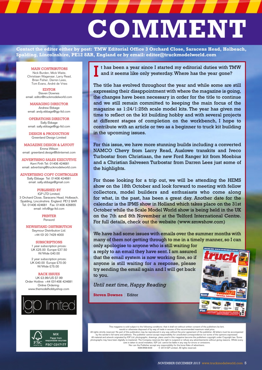Model Car Truck Motorcycles World Preview Pages