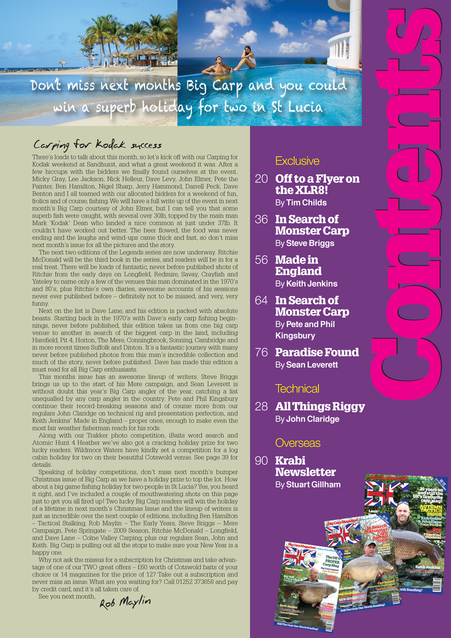 Big Carp Magazine Preview Pages