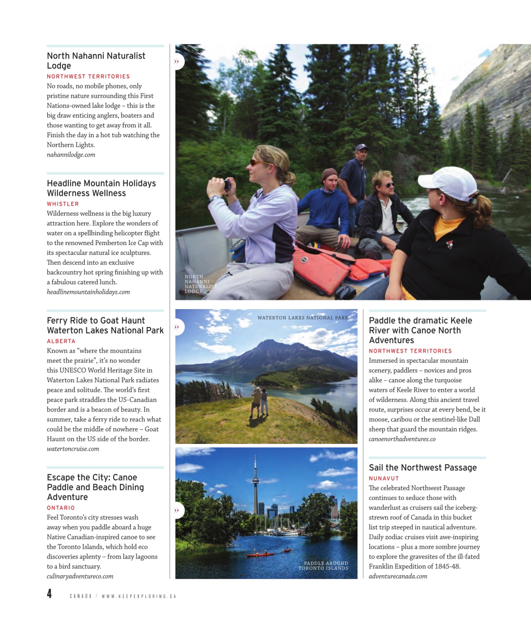 Luxury Travel Preview Pages