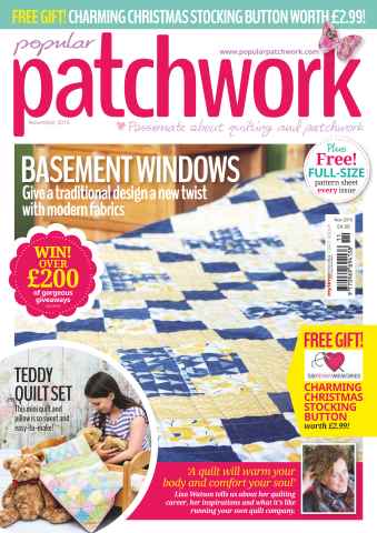Popular Patchwork Magazine issue November 2015