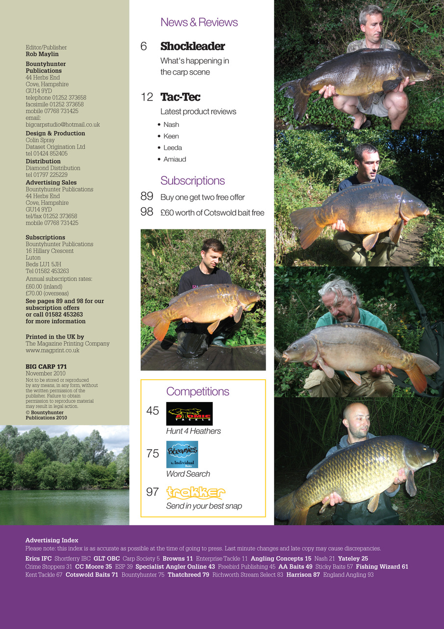 Big Carp Magazine Preview Pages
