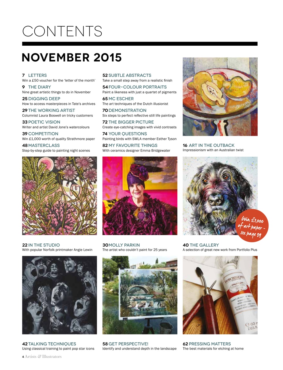 Artists & Illustrators Preview Pages