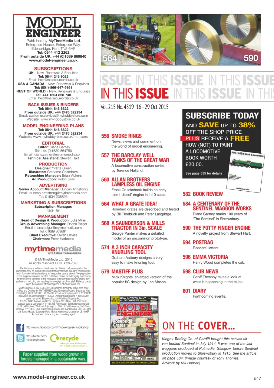 Model Engineer Preview Pages