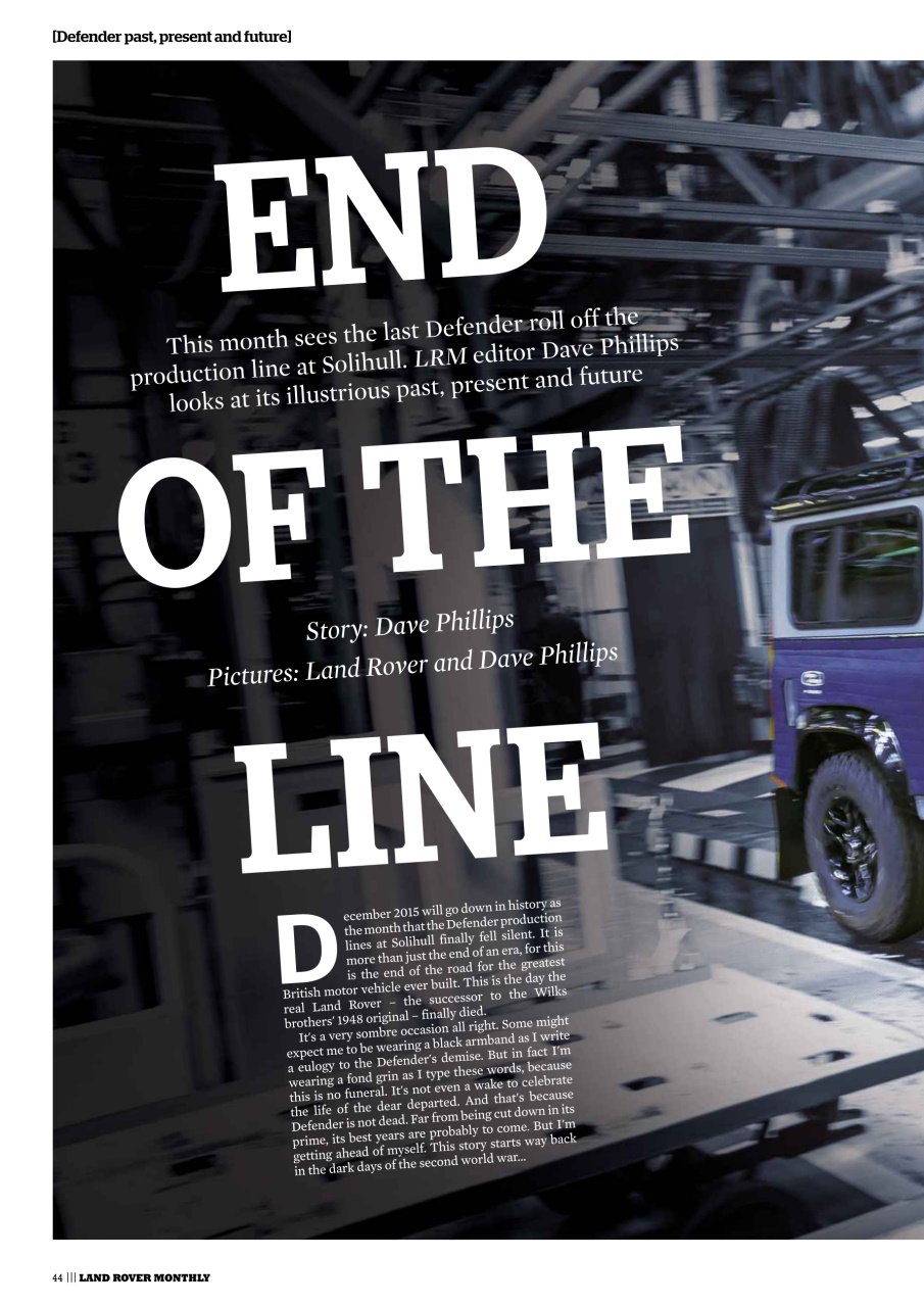 Land Rover Monthly Preview Pages