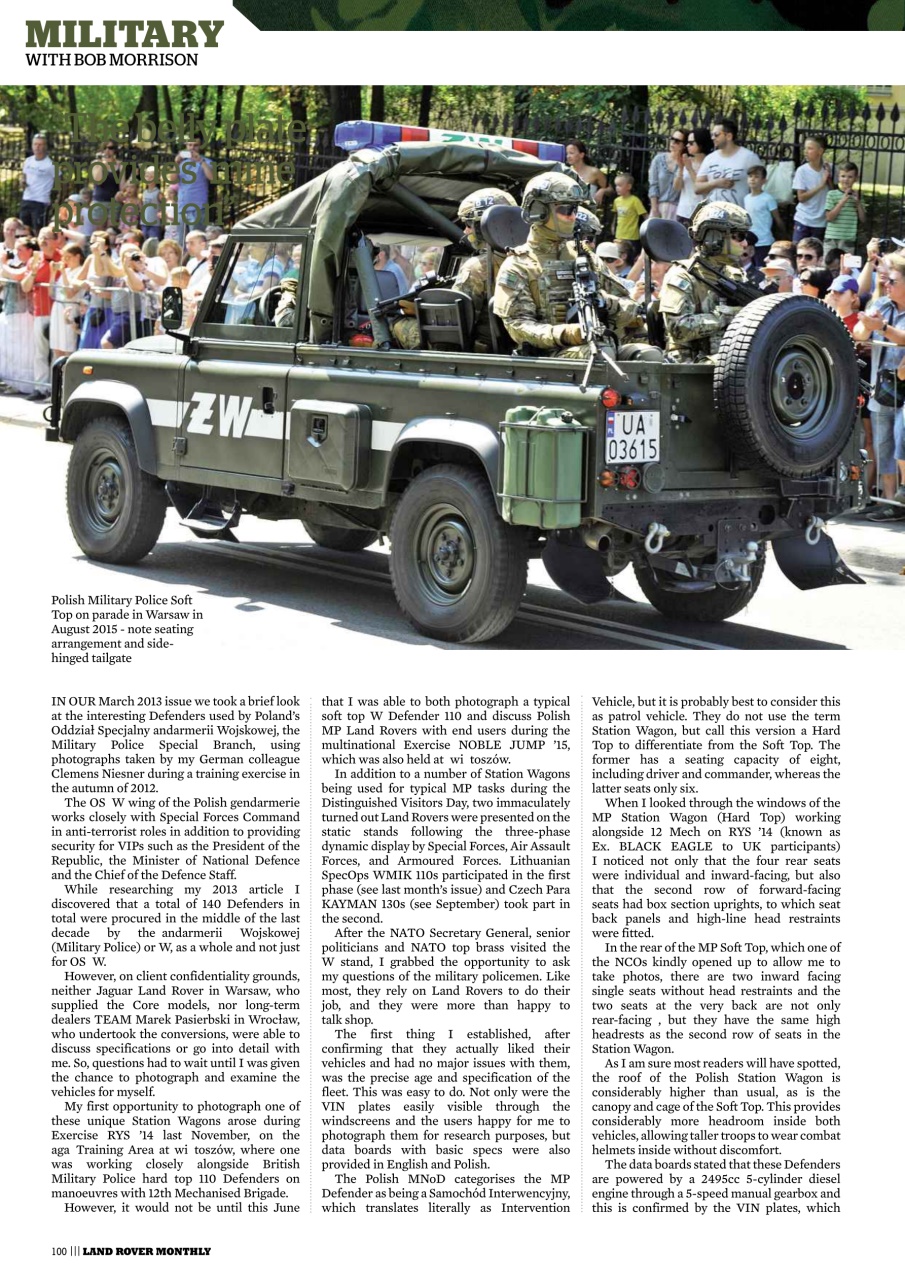 Land Rover Monthly Preview Pages