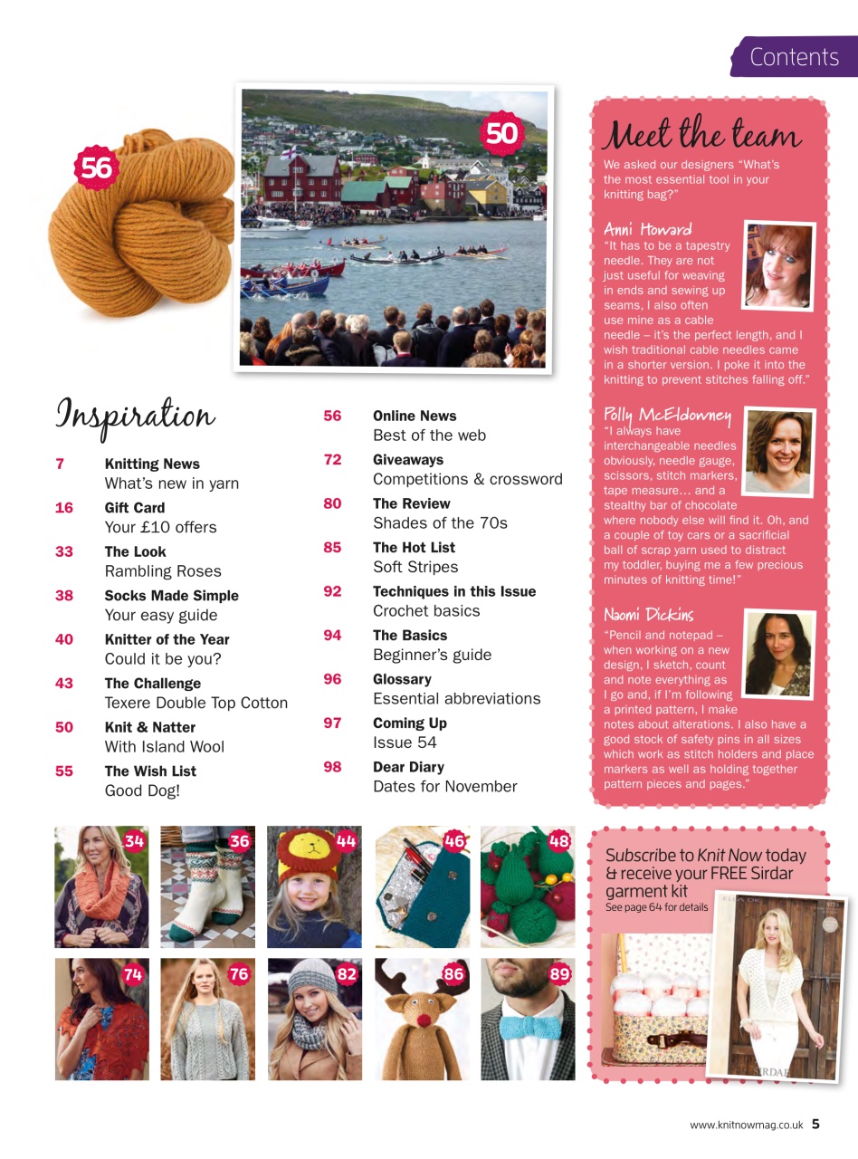 Knit Now Preview Pages