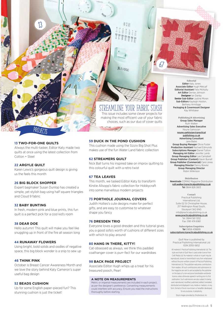 Quilt Now Preview Pages