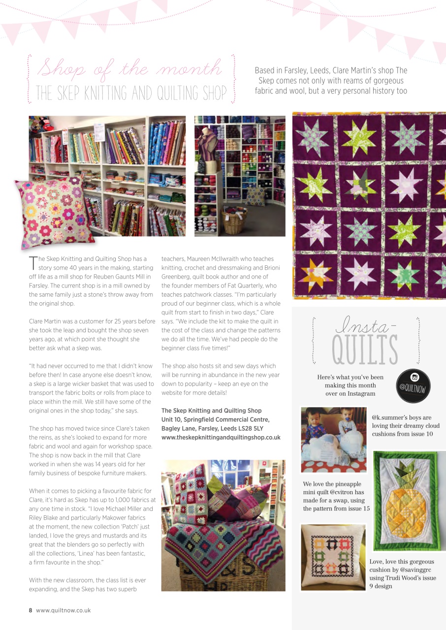 Quilt Now Preview Pages