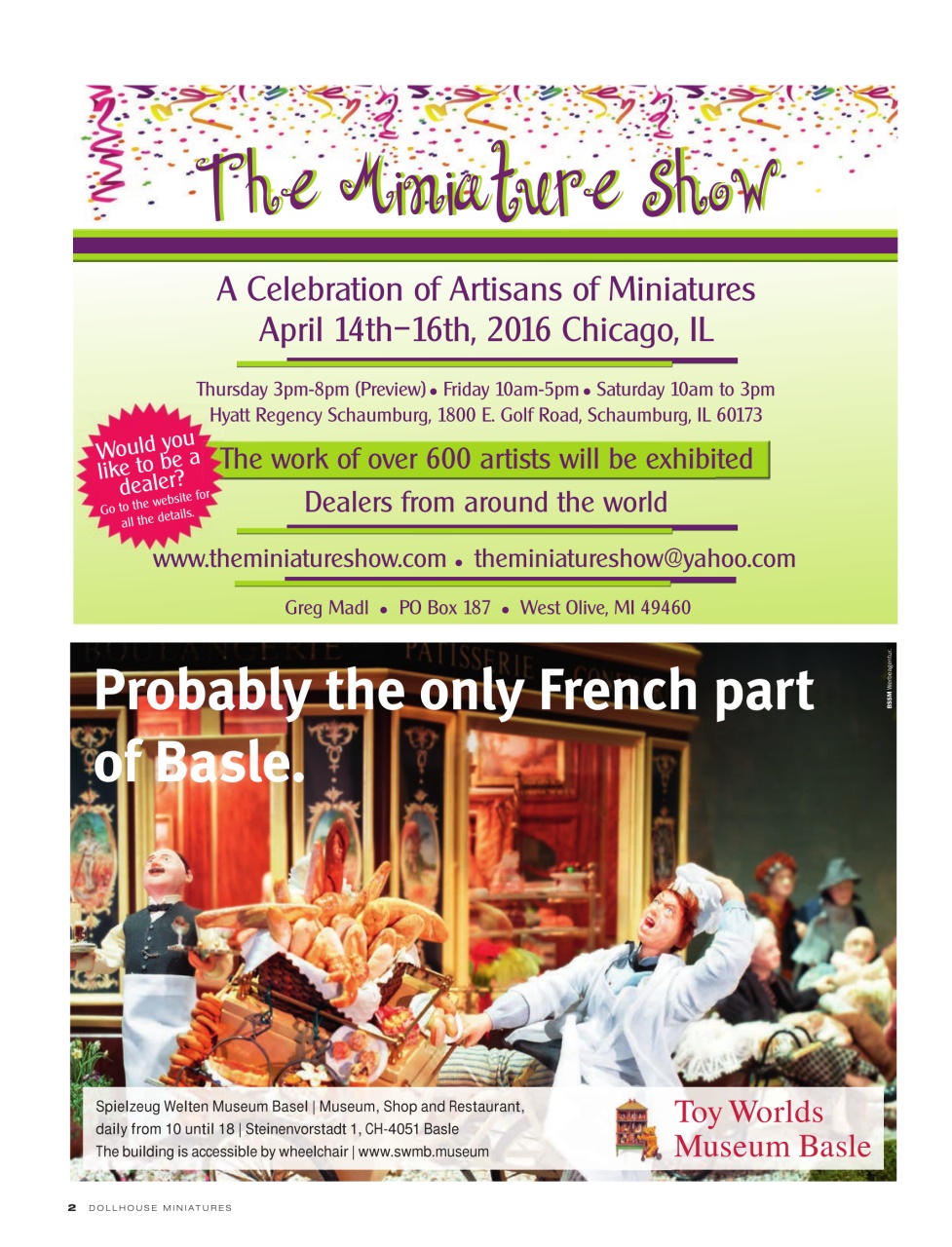 Dollhouse Miniatures Preview Pages