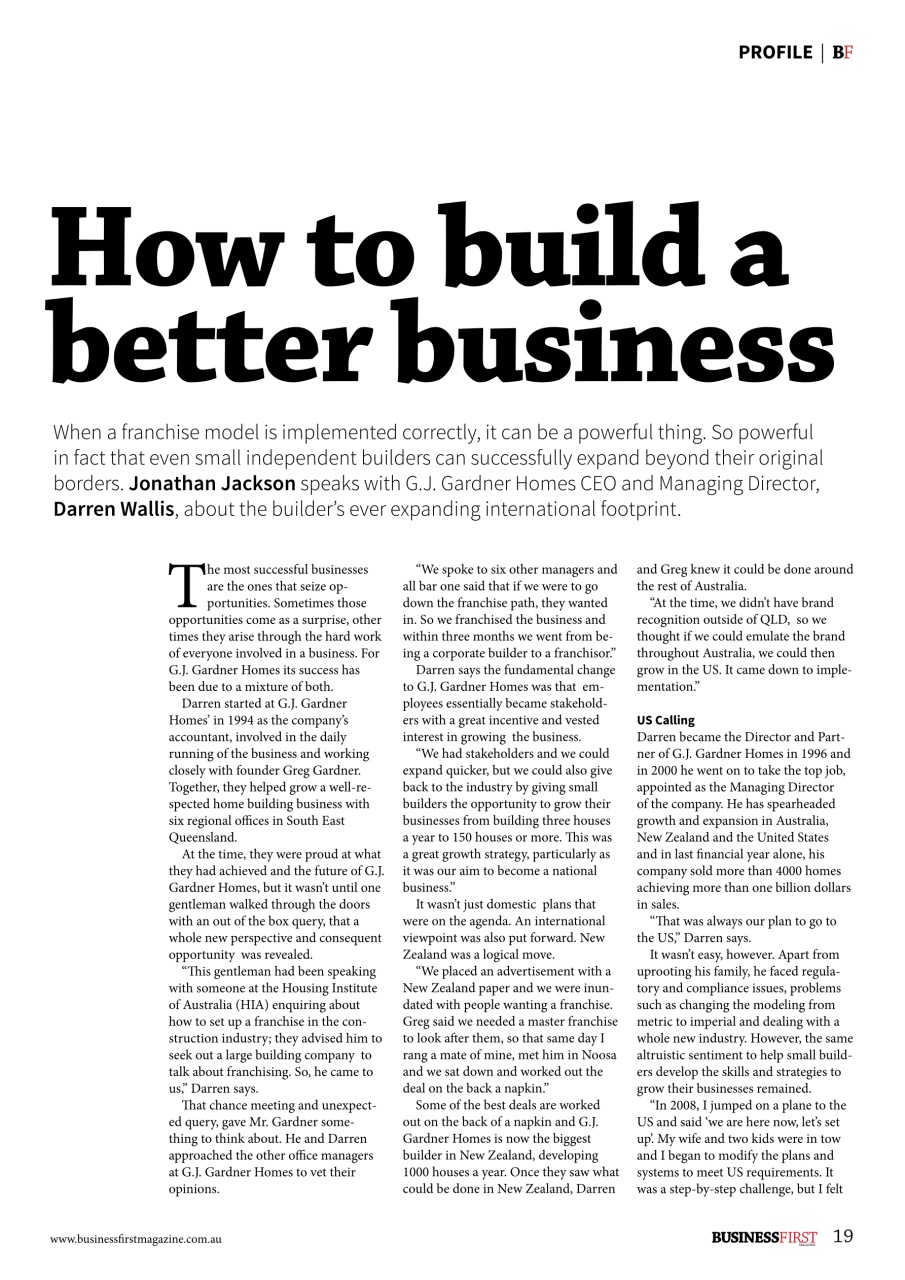 Business First Magazine Preview Pages