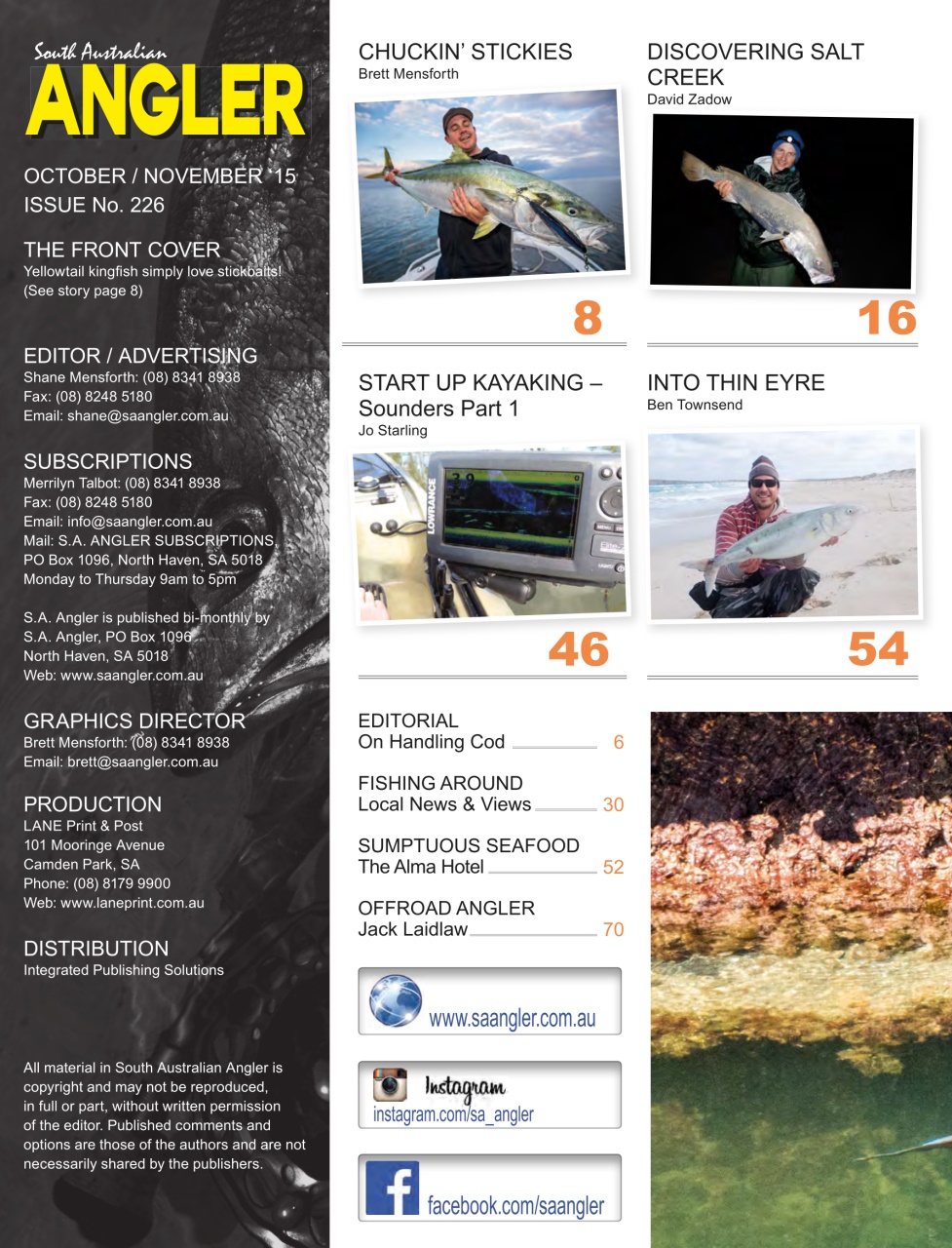 South Australian Angler Preview Pages