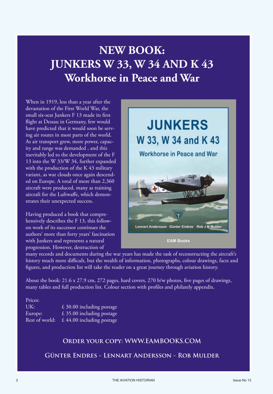 The Aviation Historian Magazine Preview Pages