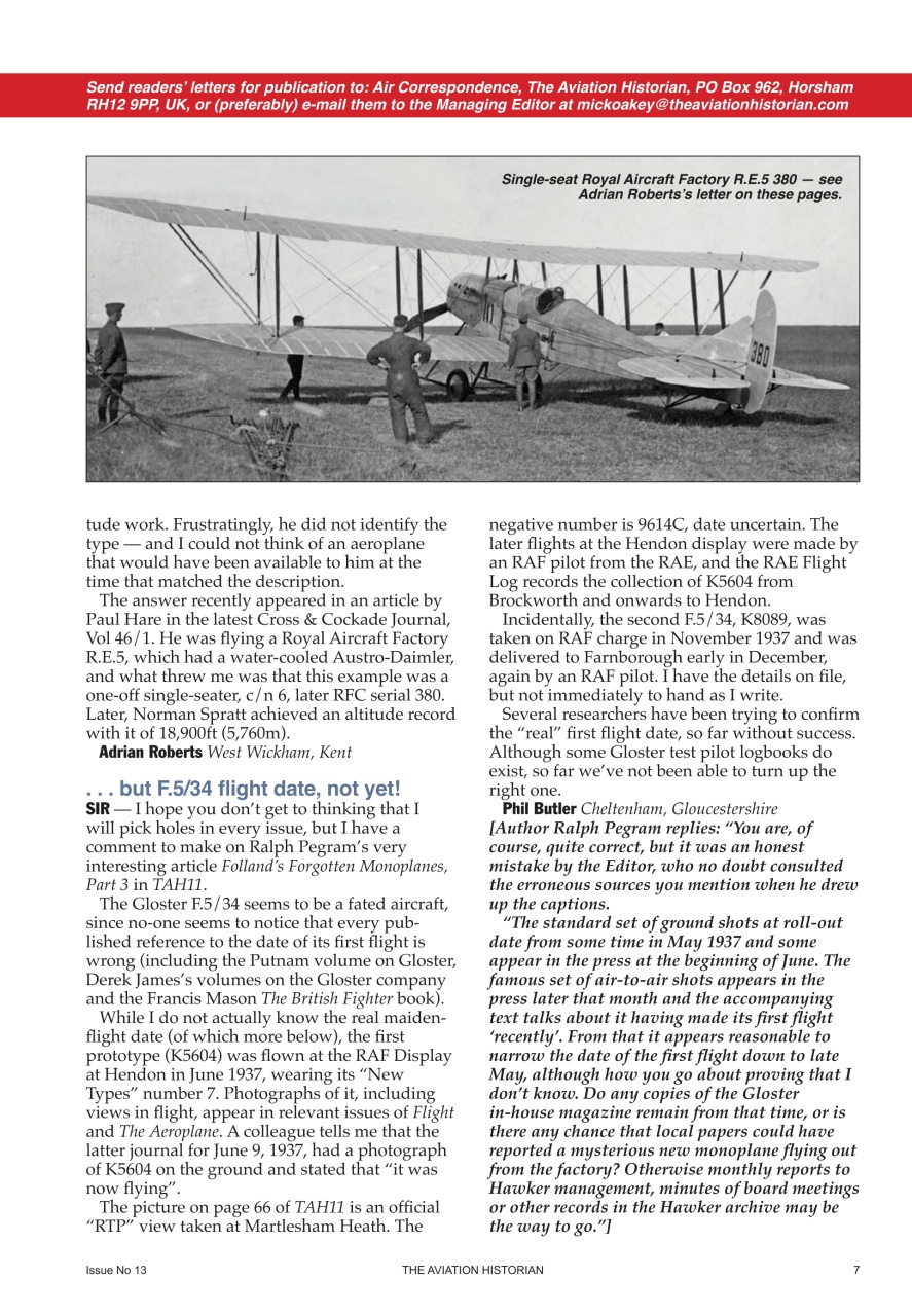 The Aviation Historian Magazine Preview Pages