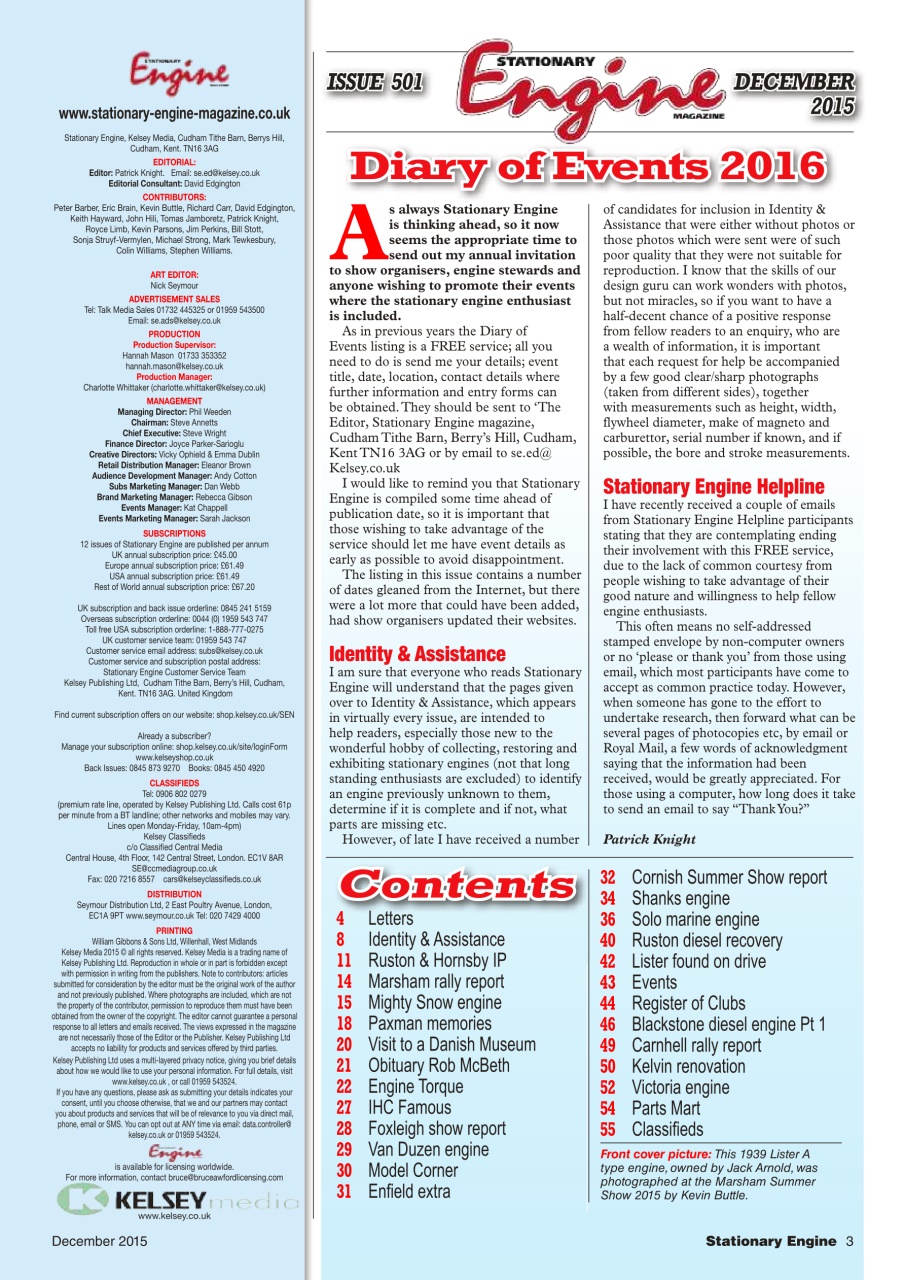 Stationary Engine Preview Pages