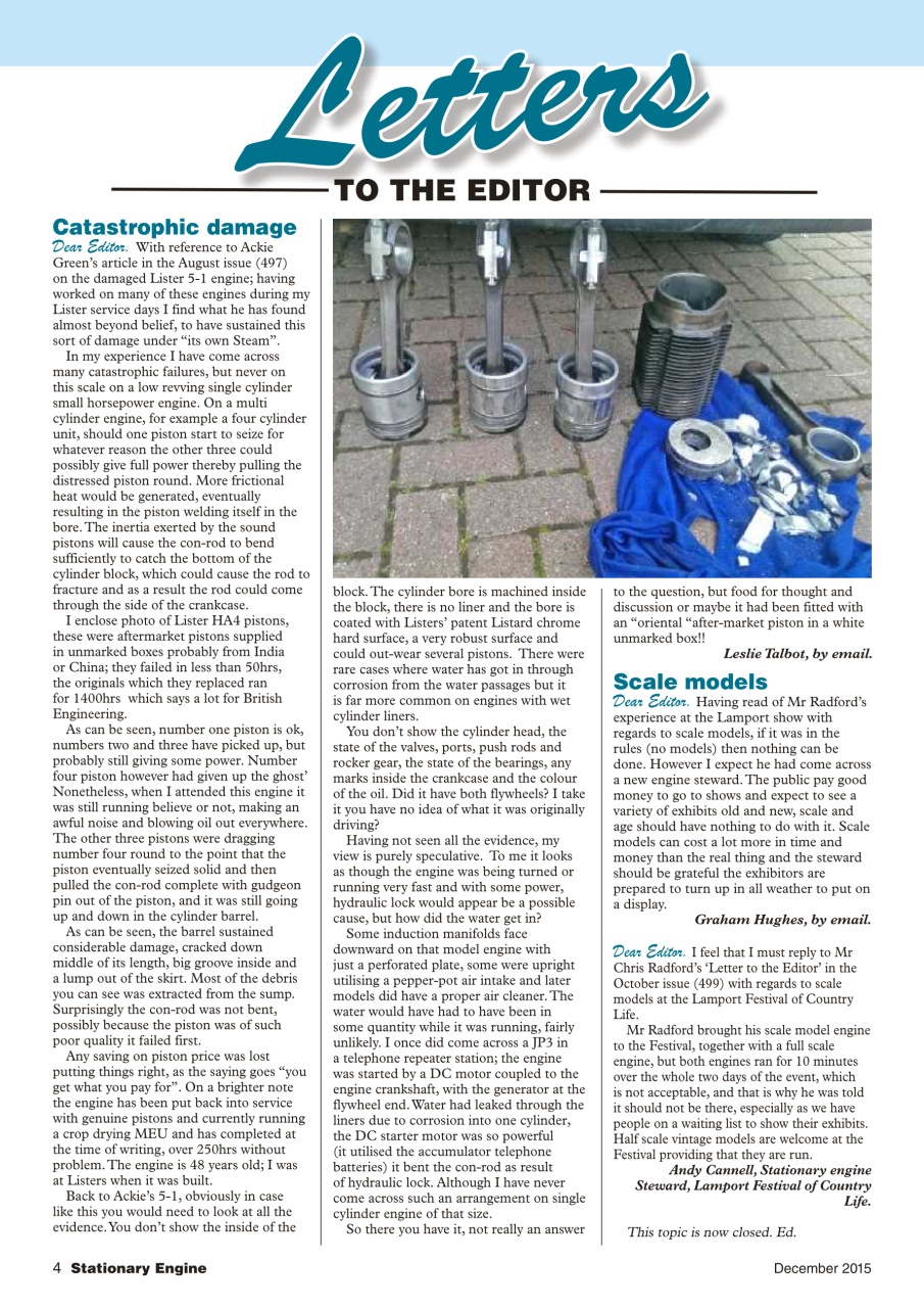 Stationary Engine Preview Pages