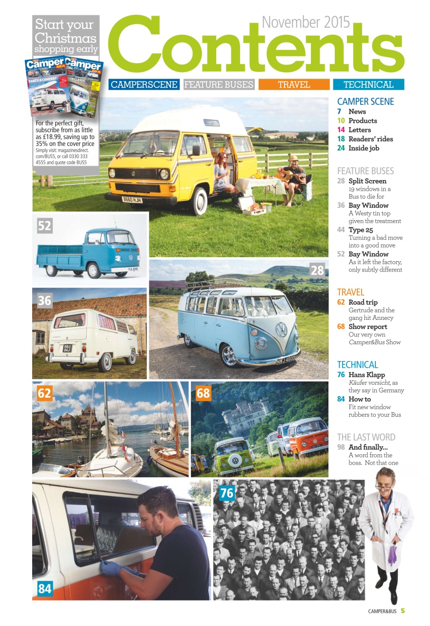 VW Camper Preview Pages
