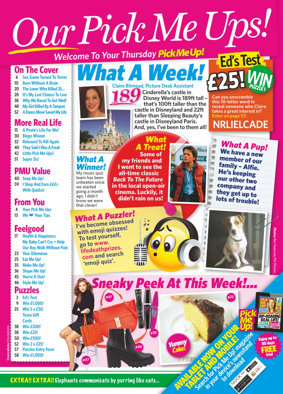 Pick Me Up Preview Pages