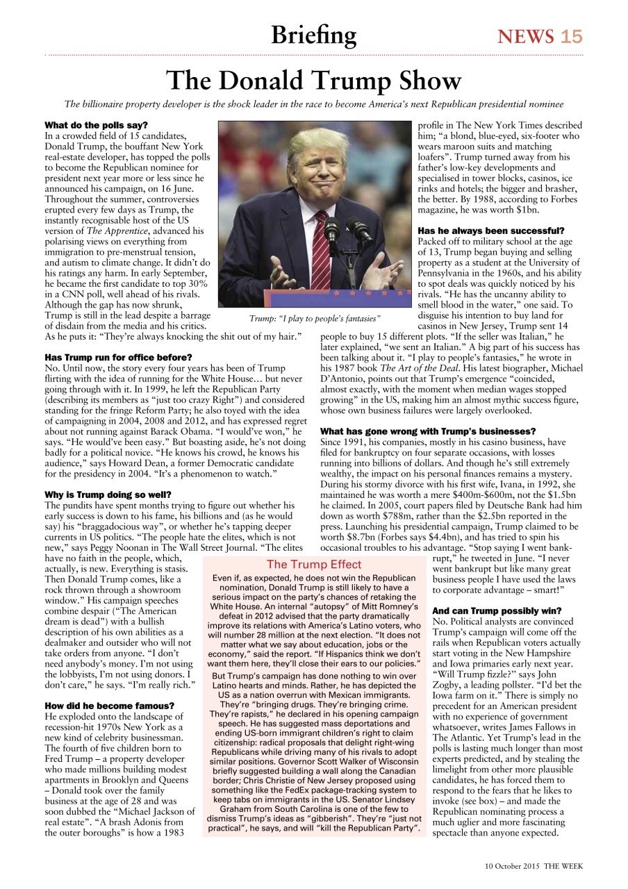 The Week Preview Pages