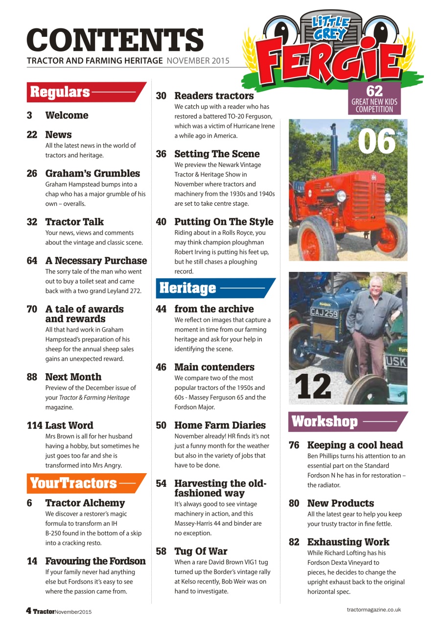 Tractor & Farming Heritage Magazine Preview Pages