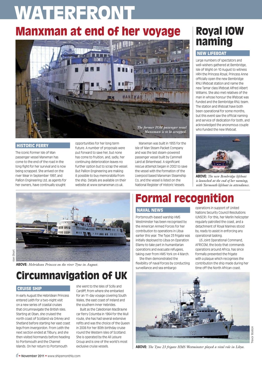 Ships Monthly Preview Pages