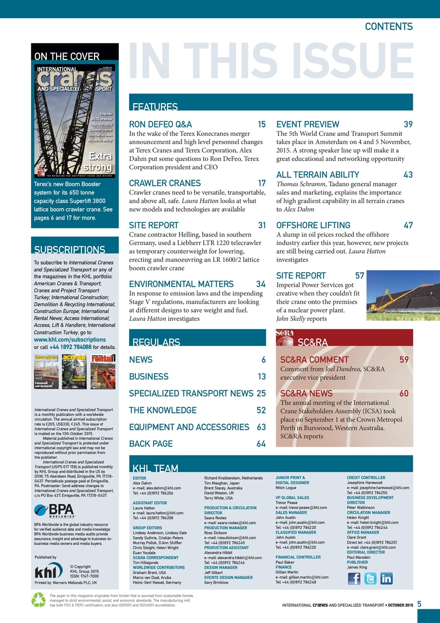 Int. Cranes and Specialized Transp Preview Pages