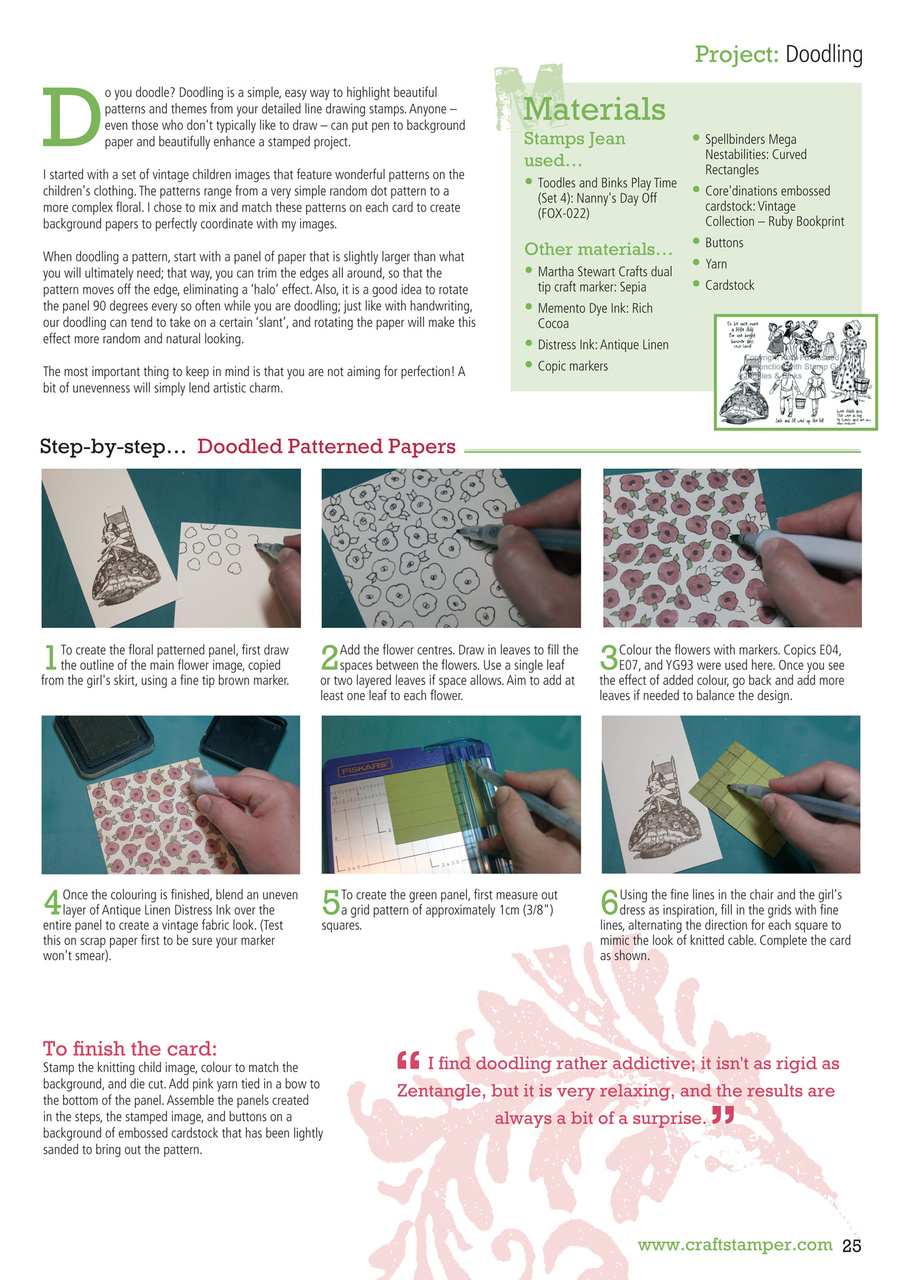 Craft Stamper Preview Pages