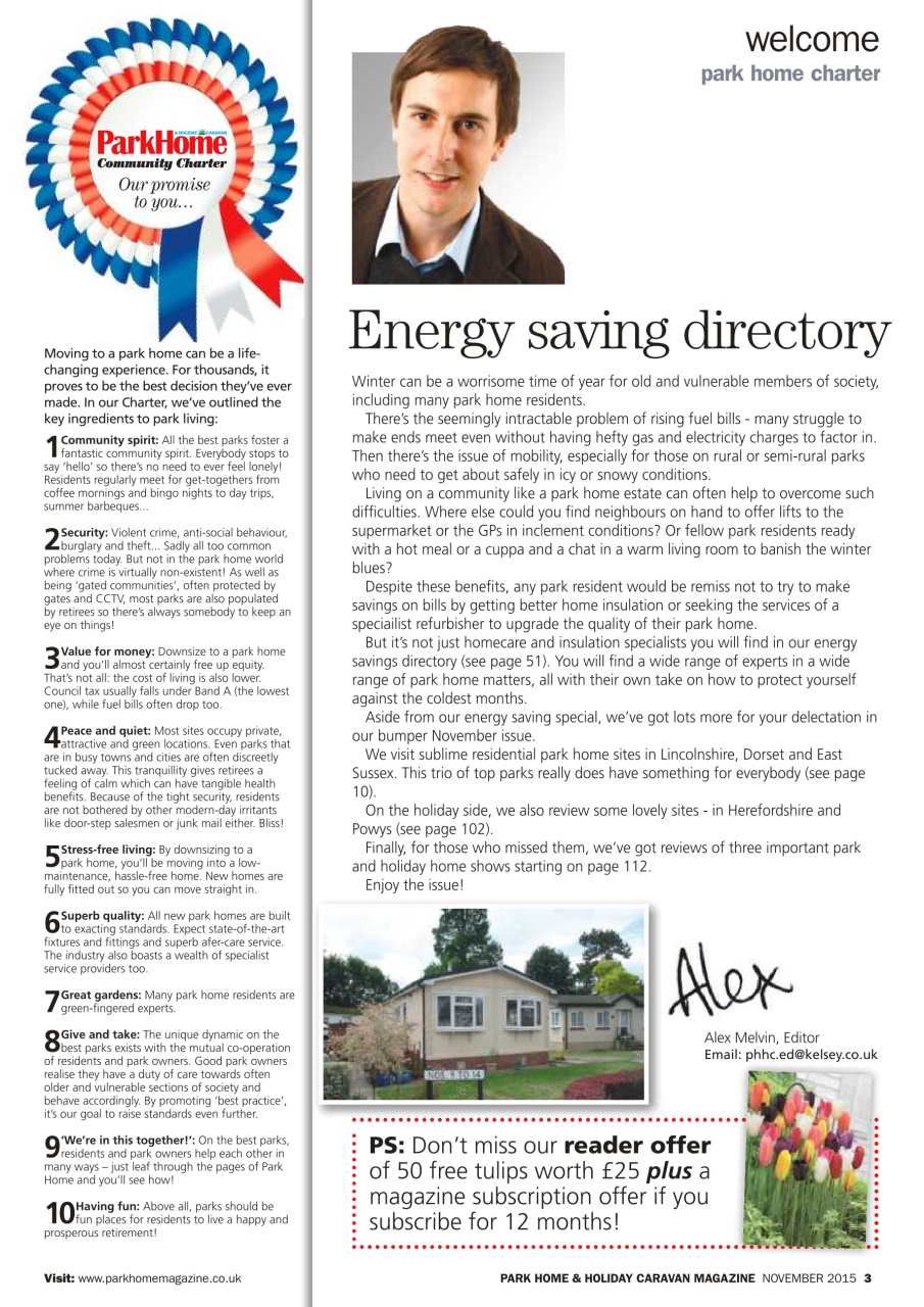 Park Home & Holiday Living Preview Pages