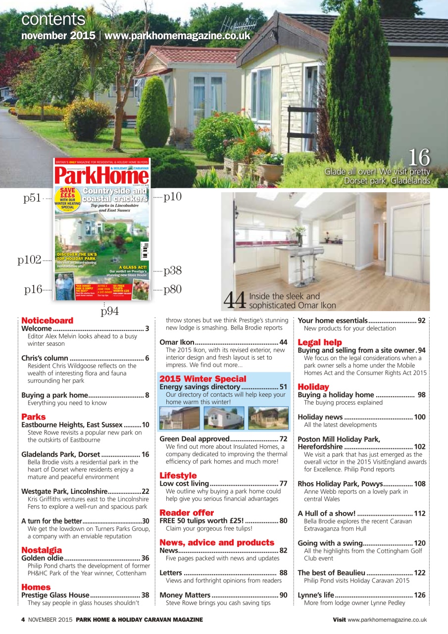 Park Home & Holiday Living Preview Pages