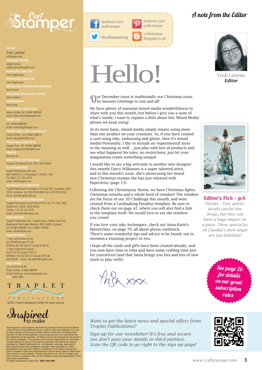 Craft Stamper Preview Pages