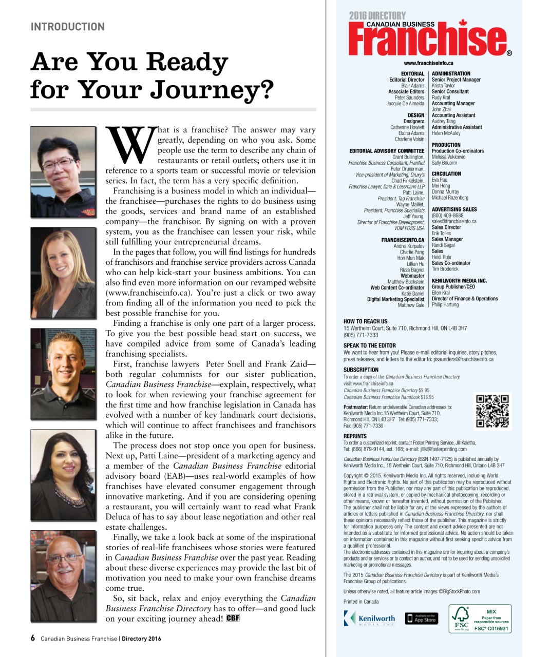 Canadian Business Franchise Preview Pages