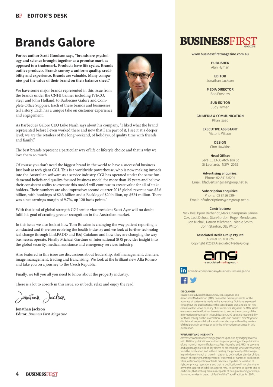 Business First Magazine Preview Pages