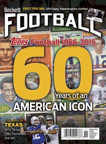 Beckett Football Magazine issue  November 2015 