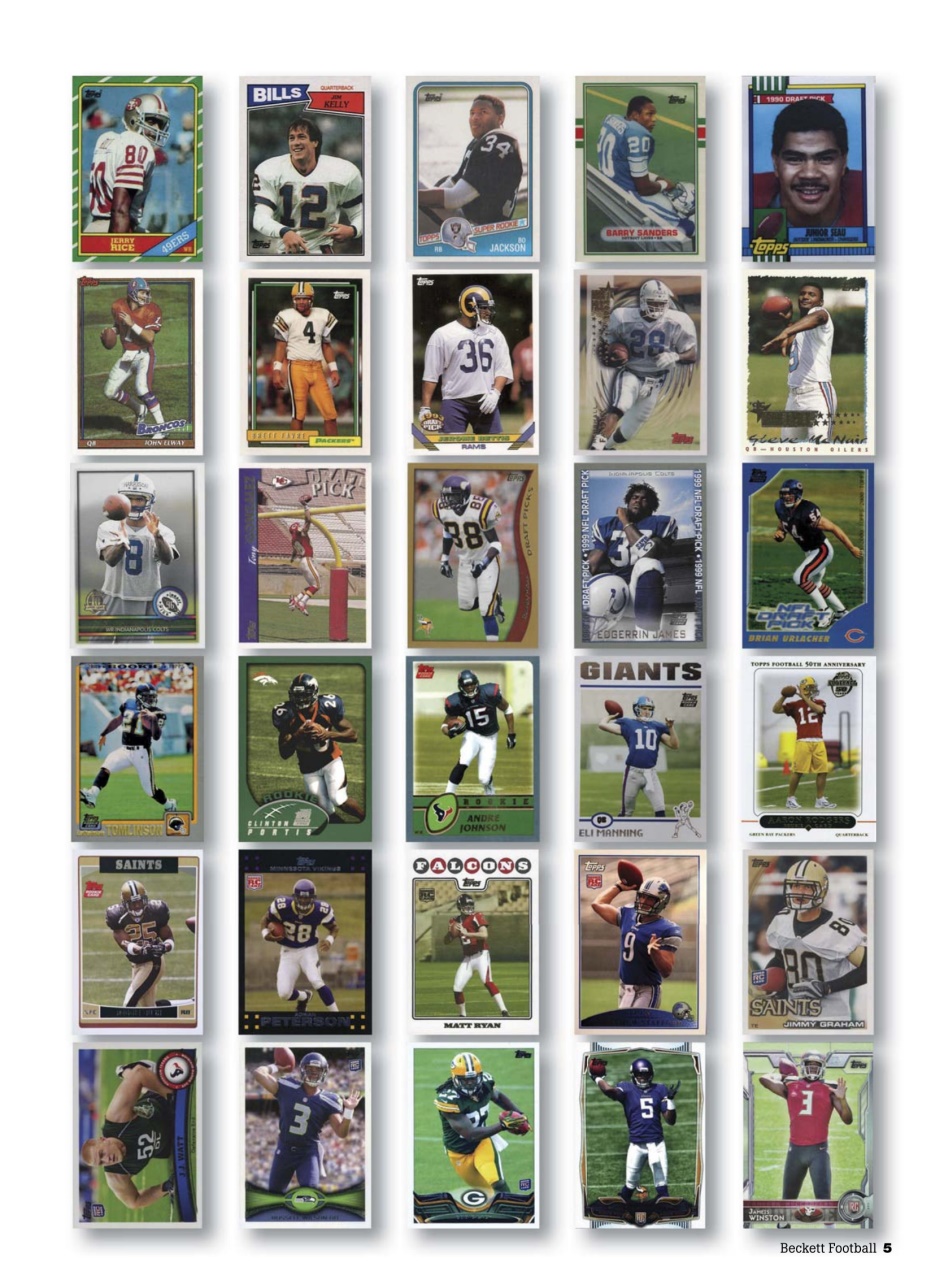 Beckett Football Magazine Preview Pages