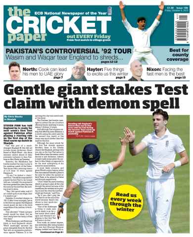 The Cricket Paper issue 9th October 2015