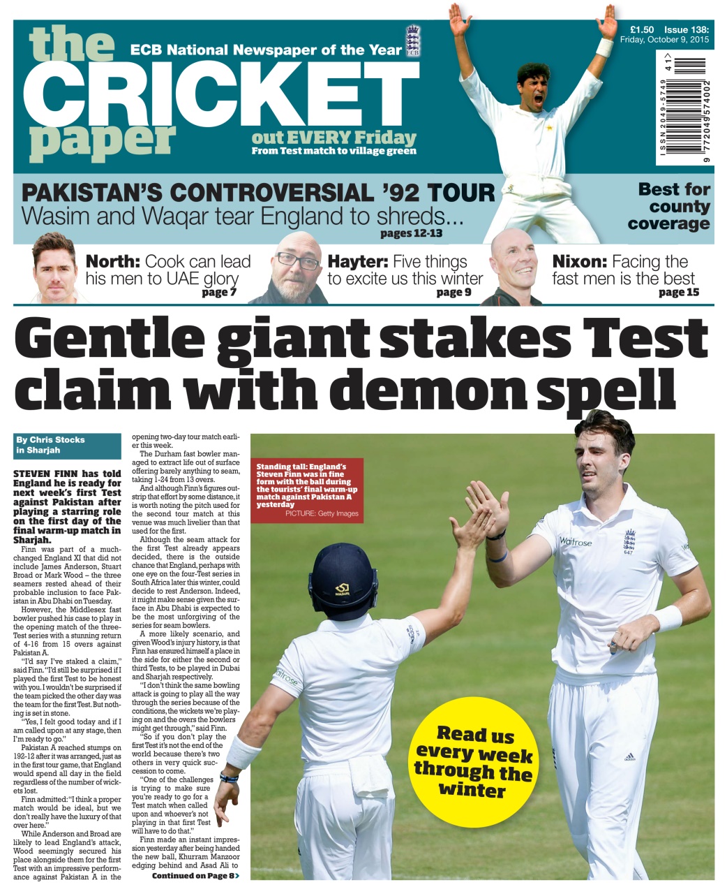 The Cricket Paper Preview Pages