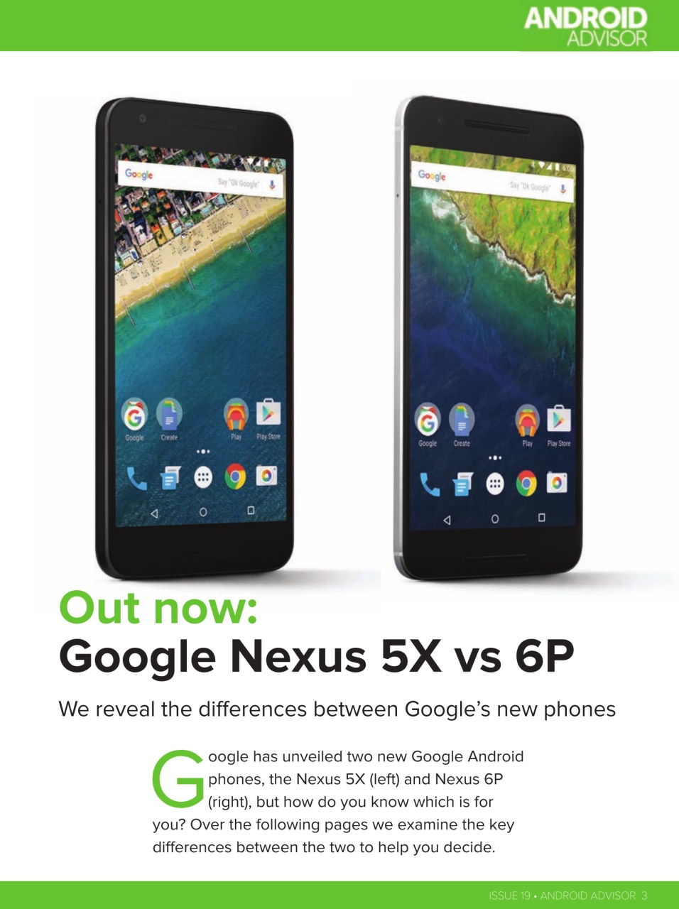 Android Advisor Preview Pages